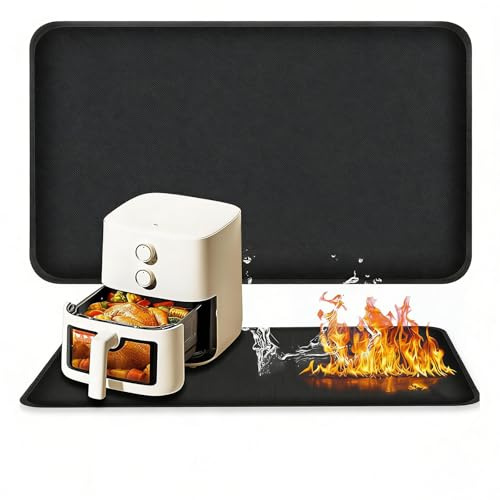 ANBOO Heat Resistant Mat for Air Fryer,Non-Slip Waterproof Heat Proof Pad