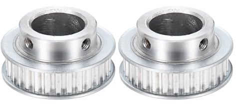 QUARKZMAN 2 Stk Zahnriemenscheibe Aluminium Riemenscheibe 25mm Bohrung Pulley Synchronrad 5.08mm Teilung 11mm Nutbreite für Zahnriemen CNC Maschine 3D Drucker 30 Zähne