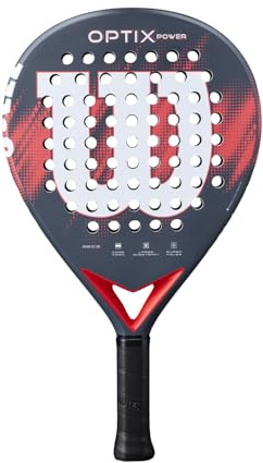 Wilson Optix V2 Padel-Schläger, Mit Glasfaserrahmen & Tropfenform für Kraft & Komfort