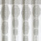 Lush Decor Duschvorhang, gestreift, Medaillon, Mandala, Bohemian-Design, Damast-Druck, 182,9 x 182,9 cm, Grau