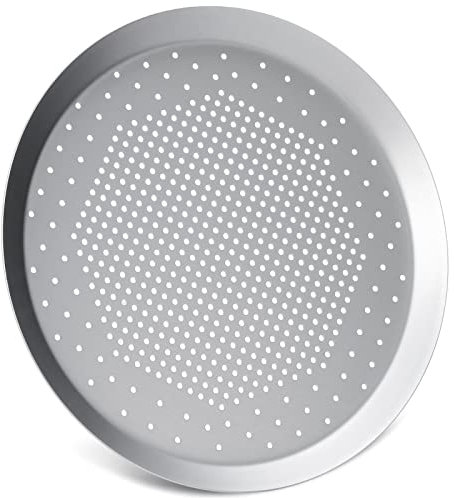 Beasea Pizza Pan with Holes, 10 Inch Aluminum Alloy Round Pizza Tray Pizza Crisper Pan Pizza Baking Tray Bakeware for Home Restaurant Kitchen