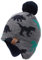 Foruhoo Jungen Strickmütze Beanie Mütze, Wintermütze Baby Kinder Hut mit Fleecefutter(Graue Dinosa,L 55cm)
