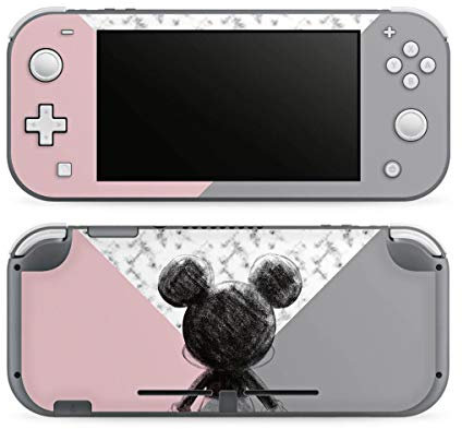 DeinDesign Autocollant Compatible avec Nintendo Switch Lite Sticker Film Autocollant Disney Marbre Mickey
