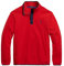 POLO RALPH LAUREN Herren-Fleecepullover mit Druckknopfverschluss, Rot 001, Medium