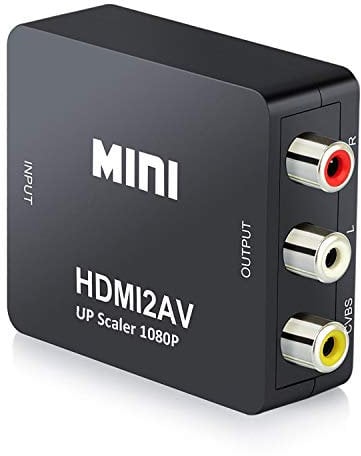 QGECEN HDMI auf Cinch/AV/RCA Adapter Konverter Mit USB Ladekabel