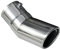 Recambo Auspuffblende Endrohr EDELSTAHL Chrom Abgewinkelt Schräg 145 x 63 mm Endrohrblende Auspuff Blende Plug&Play UNIVERSAL