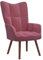 vidaXL Sedia Relax Rosa in Velluto