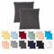 Livessa 2er Set Kissenbezug 50x50 aus%100 Baumwolle Jersey Stoff - Verdeckter Reißverschluss, Kopfkissenbezug 50x50 cm, Kissenhülle, Ultra weich und atmungsaktiv, Oeko-Tex Zertifiziert