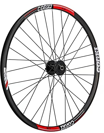 Corki Cycles Vorderrad Laufrad Fahrrad 27.5 Zoll 584-19/8,9,10 Fach schwarz 6 Loch Speichen für Felgenbremse-Alufelge Aluminium für Mountainbike