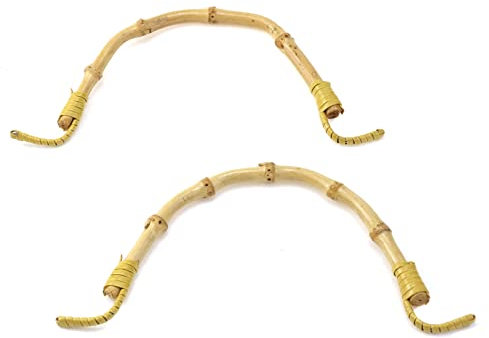 Mewutal 2PCS Bamboo Teapot Handle Yellow Kettle Handle Replacement for Pouring Tea Drinking Water