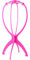 SOLUSTRE 1 Pc Support à perruque pliable Accessoire pour collection de perruques Support pour perruque professionnel Stockage Séchoir représenter voyage rouge