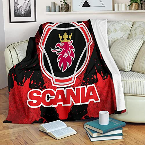 SPONYBORTY Flanelldecke SCA-Nia 3D-Druck superweiche Mikrofaser-Kleindecke als Sofakissen-Bettdecke oder Wohnzimmer-TV-Decke Bett/A / 200X150cm