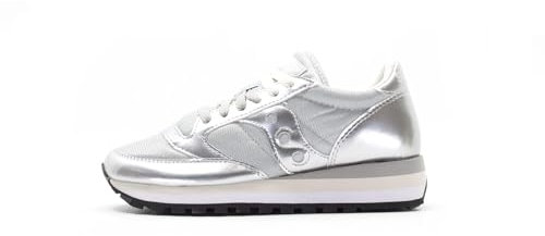 Saucony Jazz Triple, Scarpe da Ginnastica Donna, Argento, 38 EU