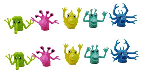 TOYANDONA Spielzeuge Spielzeug Für Kinder 10 Stück Monster- Finger Theater Fingerpuppe Babybett Geschichte Requisite Kinder Mini- Zahlen Krippen Für Klein