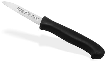 Otto Herder Küchenmesser aus Solingen, 18cm Messer rostfrei Griff aus Kunststoff Alltagsmesser mit gerader Klinge Spülmaschinen geeignet