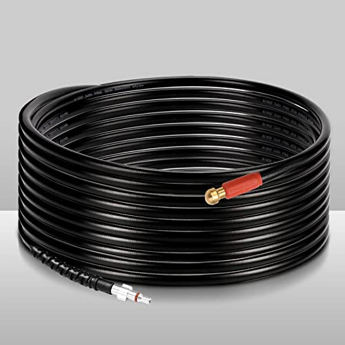 Izrielar Rohrreinigungsschlauch Hochdruckschlauch Abflussreiniger 30m 200 bar, 60 °C inkl. Adapter, Düsen Rohrreiniger