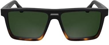 Calvin Klein Men's Sunglasses CK25501S - Black/Havana with Solid Green Lens
