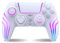 SWCTIM Wireless Controller für PS4,Game Controller Kompatibel mit PS4/Slim/Pro,Gamepad Joystick mit RGB-Licht,6-Achsen Gyro Sensor,Doppelter Vibration,Weiß