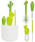 Ensemble de nettoyant pour Bouteille d'eau, Lot de 4 goupillons Cactus Vert | Brosse de Nettoyage de Paille créative Mignonne pour Laver Le biberon à col étroit, Brosse de Nettoyage