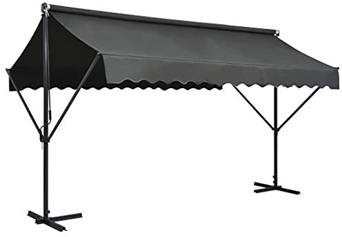 Tenda da sole autoportante, 400 x 300 cm, colore: Antracite