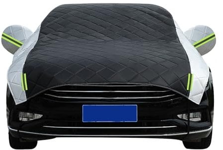 Hagelschutzplane Auto Gemacht für Smart Forfour 453, Halbgarage für Auto, Winddichte Halbabdeckung für Allwetter, UV-Beständige x36d