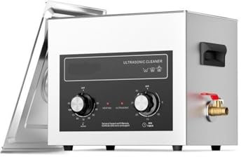 2/3/6/10/15/30L Ultrasonic Cleaner with Heater Timer for Lab Tools Metal Parts Carburetor Brass Auto Parts Engine Parts(15L)