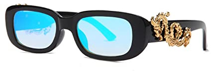 Sonnenbrille mit kleinem Rahmen, Drachen-Sonnenbrille, Metallnetz, Promi-Party, Urlaub, Straßenschießen, Dekoration, Herren und Damen, Brille (Farbe: B, Größe: Medium) 2026(B)