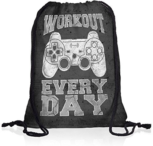 style3 Gamer Workout Rucksack Tasche Turnbeutel Sport Jute Beutel, Rucksack Farbe:Motiv 2