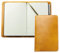 DELMON VARONE - Personalisierbares Taschen Notizbuch Etui DIN A6 aus Premium Leder Vintage Anilin braun, Blanko Buch unliniert im Hardcover Einband personalisiert mit Namen, Initialen oder Logo