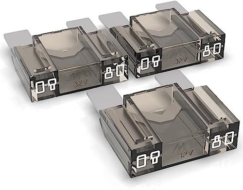 AUPROTEC Maxi Flachstecksicherung 20A - 80A Stecksicherung Schmelzsicherung Auswahl: 80A Ampere weiß, 3 Stück