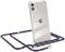 EAZY CASE Handykette kompatibel mit iPhone 11 Handyhülle mit Umhängeband, Handykordel mit Schutzhülle, Silikonhülle, Hülle mit Band, Stylische Kette mit Hülle für Smartphone, Navy Camouflage