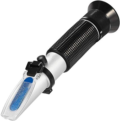 Brix-Messgerät, Zuckertest-Kit, Professionelles 0~90% Brix-Refraktometer-Handmessgerät für Biermilch-Fruchtsaft-Zuckertester