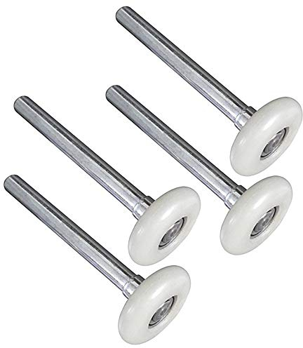 YUANQIAN Robuste Nylon-Garagentorrollen 6200ZZ, 11 Kugellager, 12,2 cm, Vorbau (Set mit 4 Garagentor-Rollen 120 mm, 4 Stück)