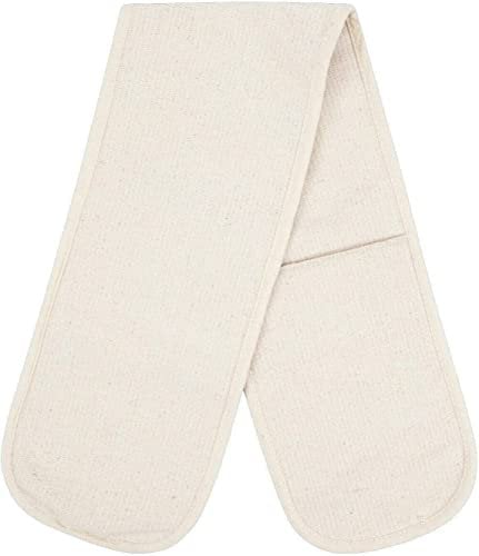 100% Cotton Oven Glove Double Sided Plain Home Kitchen Restaurant Catering Pot Holder Heat Resistant Mitt 3 Sizes by Molly Malou® (76 x 17 cm)