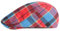 B-HOT Schiebermütze Barett Herren Damen Baumwolle Gatsby Flatcap Baskenmütze Newsboy Cap Golfermütze Kappe #C: Rot
