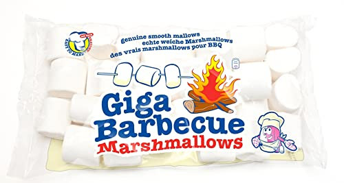 Mr. Mallo XXL Marshmallows 750G [ZUM GRILLEN & FÜR LAGERFEUER] - Riesen Marshmallow - Fluffige BBQ marshmallows - Glutenfrei & Fettfrei - Weiße Marshmallow