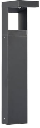 Arcchio LED Außenleuchte 'Dynorma' mit Bewegungsmelder (spritzwassergeschützt) (Design, Modern) in Schwarz aus Aluminium (1 flammig,) - Wegeleuchte, Pollerleuchte, Wegelampe, Sockelleuchte