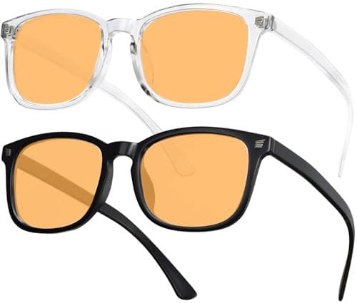 livho Blaulichtfilter Brille Damen Blaulichtbrille ohne Sehstärke, Anti-Müdigkeit Computerbrille Gaming Schutzbrille