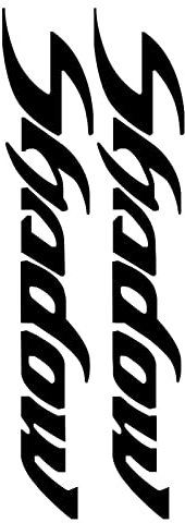 Autoadesivo del Motociclo Decalcomania Impermeabile VT 600 per Honda VT400 VT750 VT1100 Shadow VT 1100 400 750 Accessori Parti di Moto Decorare (Color : Nero)