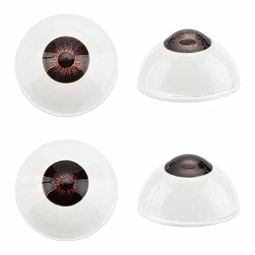 PH PandaHall Realistische Augäpfel Menschliche Augen Große Acryl-Augäpfel Schwarze Augen Horror-Requisiten Kostüm Für Halloween Party Dekoration Kunstskulpturen Requisiten Puppen Schmuckherstellung
