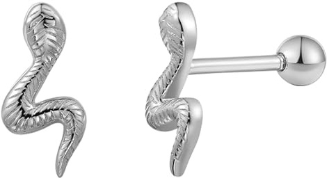 XENOX® Piercing Ohrringe - Schlangen Piercing aus hochwertigem 925/- Sterlingsilber | XS91471