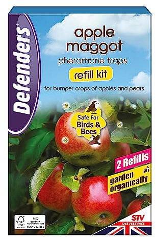 Defenders Apple Maggot Pheromone Trap Refill Kit – Twinpack For Bumper Crops of Apples and Pears