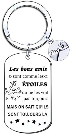 YJYJZX Porte-clés pour amitié hommes Femmes Un cadeau de remerciement pour amis,les collègues soeur Voiture Porte-clés L'anniversaire Merci pour le cadeau Cadeau d'encouragement (2)