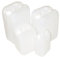 JARDIN202 - Bidón Plástico Alimentario con Asa - Garrafa Blanca Multiusos | Pack 4 uds (5 Litros)