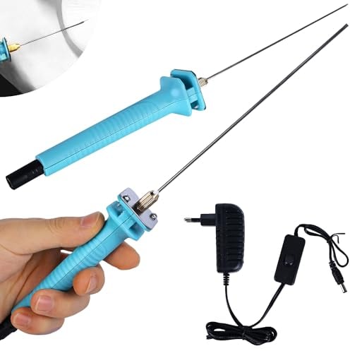 Taglierina elettrica in schiuma da 15 cm, a filo caldo: Nizirioo, spilla elettrica da taglio 100 – 240 V, 18 W, taglio termico, penna da incisione per bordi tagliati, spina europea