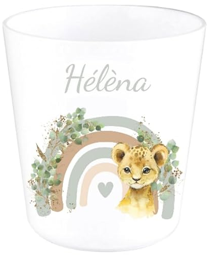 Gobelet en Plastique pour Enfants | Gobelet Personnalisé avec Nom |Verre Plastique Incassable Personnalisé