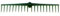Rastrillo Recto plastico Verde 20 puas sin Mango mg2134