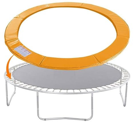 BOTOING Trampolin Randabdeckung, Ø 183 cm, Federabdeckung, Randschutz, Sicherheitsmatte, UV-resistent, reißfestes (Orange)