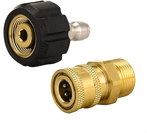 Migliora le prestazioni della tua idropulitrice con il set di adattatori M22 da 14 mm a 1/4 (2 paia)