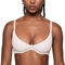 INLYRIC Women's Inbarely Plus Plunge Bra Scoop Neck Unlined Underwire Sexy Demi Balconette Bras Coconut White 32B